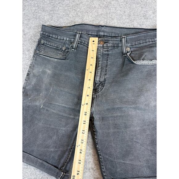 Levis Denim Jean Jorts Cargo Shorts Mens 32 Gray Carpenter Work Utility Baggy - Picture 4 of 8